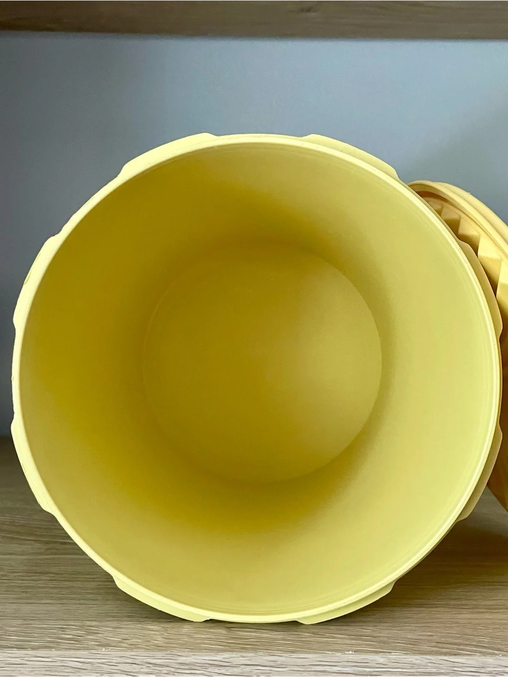 Vintage 1970s Tupperware Servalier Harvest Gold Canister Set of 3!